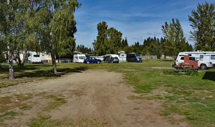 Parking at the Combined Services Club in Twizel