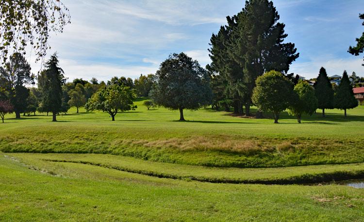 View across the golf club