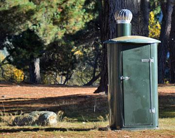 Long drop toilet