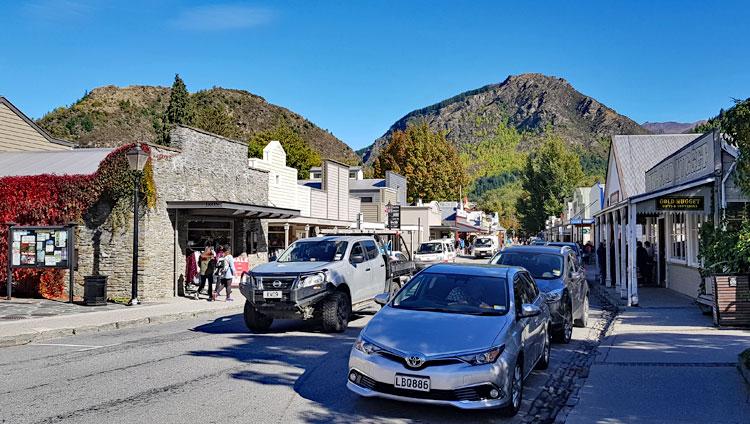 View down the main street