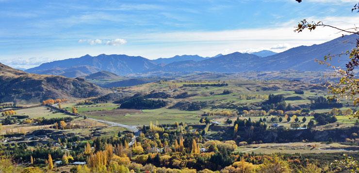 The view from the top of Crown Range Rd