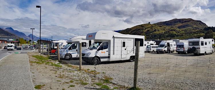 Campervan parking area