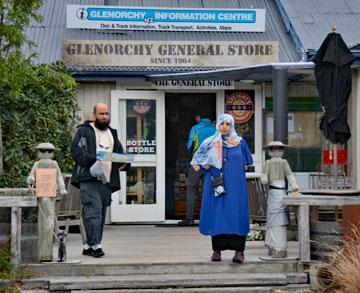 Front entrance to the hotel and general store