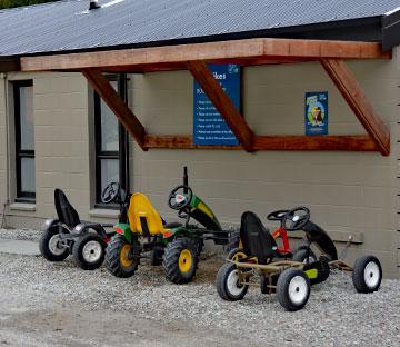 Bikes for hire outside reception