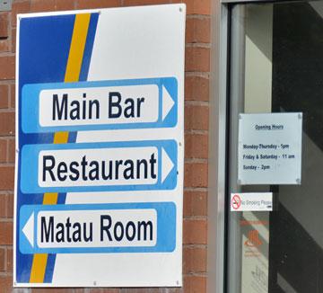 Bar and Restaurant sign