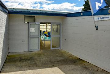 Entrance to the pool complex