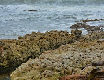 Weathered rock formations