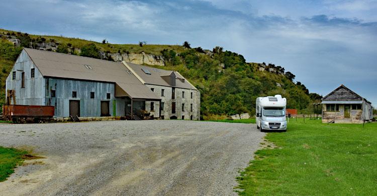 Overnight parking at Clarks Mill