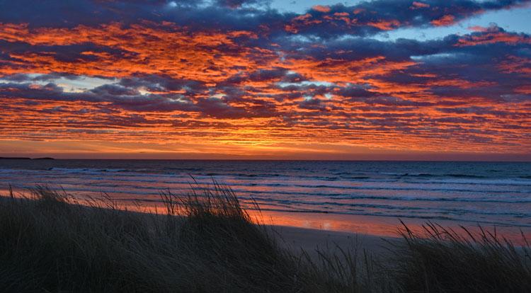 Sunrise at Katiki beach