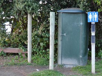 Long-drop toilet