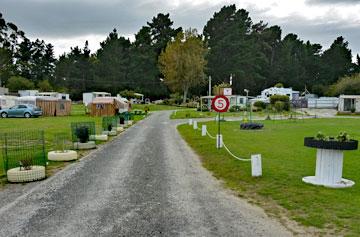 Driveway into the campsite