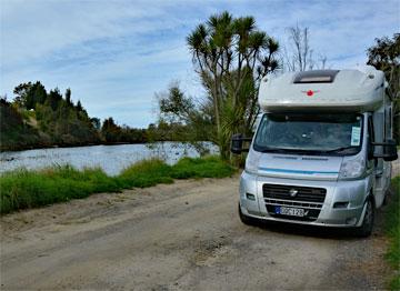 Parking by the river