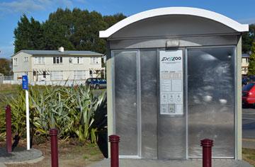 Clean public toilet