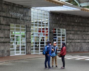 Entry to the Real Journeys booking centre and departure point