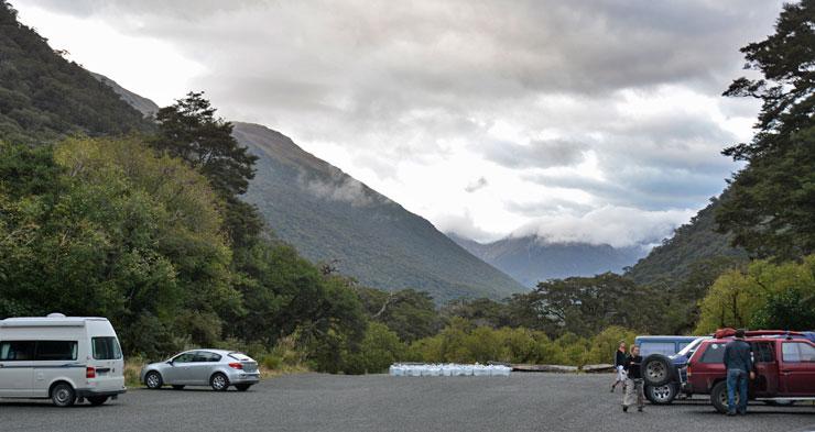 View of the Divide from the carpark