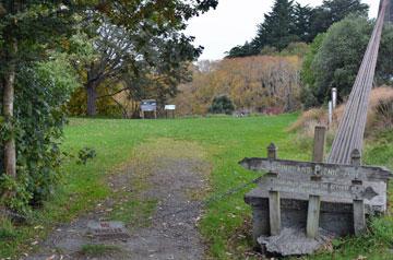 Picnic area beside the bridge