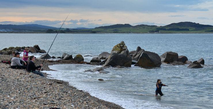 Fishing in Colac Bay