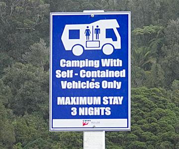 Camping sign