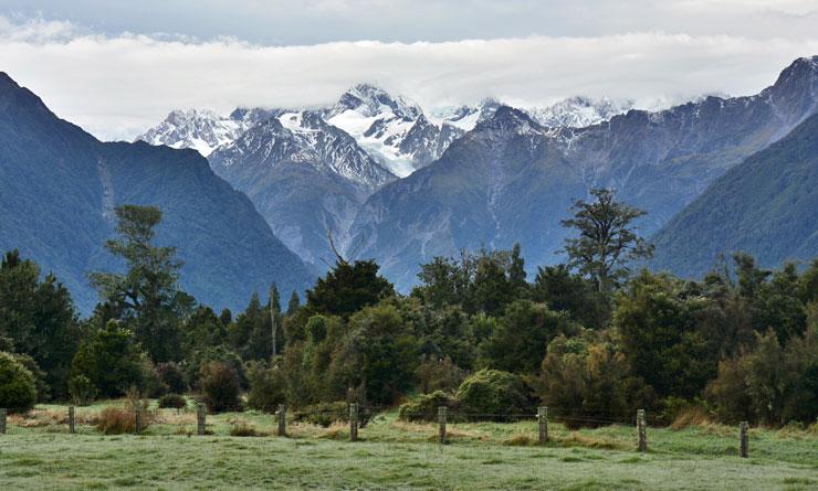The Southern Alps standing proud