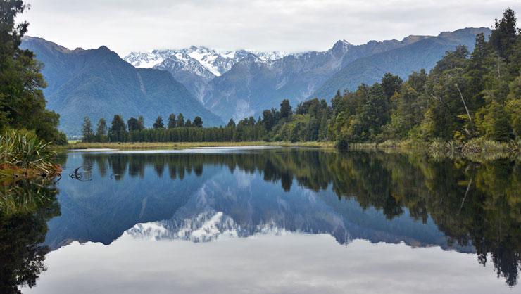 Our favourite picture of the lake reflections - good even on a cloudy day!