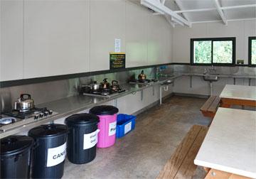 Campsite kitchen