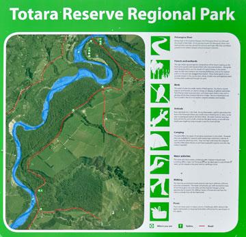 Totara Reserve sign