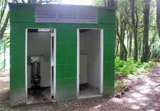 Toilets on the other side of the road