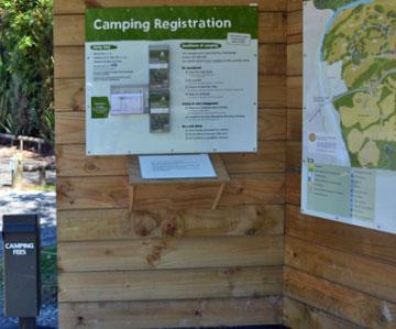 Camping Registration booth