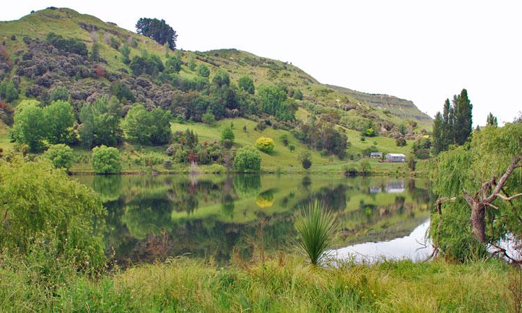 Reflection in the lake on a still morning