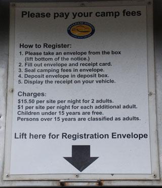 Campsite fees