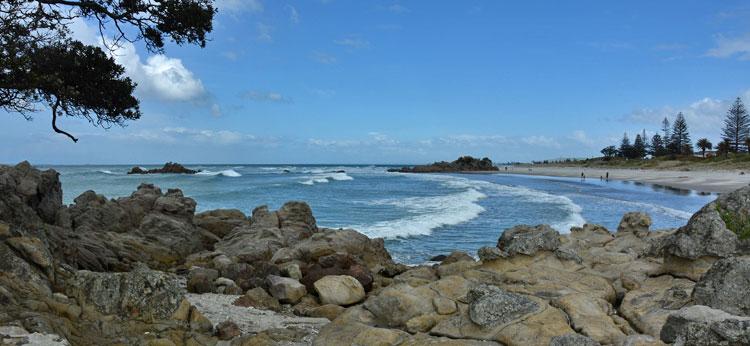 Mt Maunganui Beach looking south