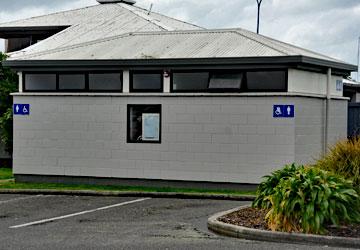 Public toilets at the carpark entrance