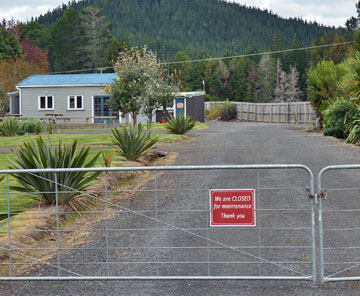 Access to the campsite