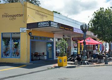 The Trainspotter Cafe just across the road