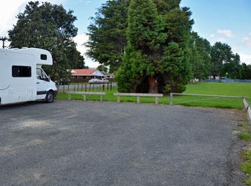 Parking overlooking the reserve